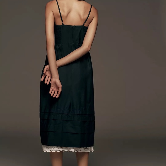 By Anthropologie Sleeveless Poplin Midi Dress (size M) 154 - Picture 10 of 12